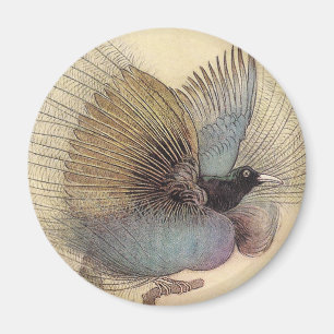 Vogel van Paradise Art Magnet Magneet