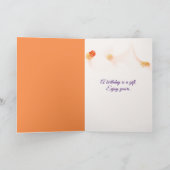 Vogel van Paradise Birthday Kaart (Binnen)