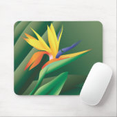 Vogel van Paradise flower Mousepad Muismat (Met muis)