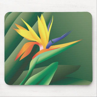 Vogel van Paradise flower Mousepad Muismat