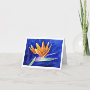 Vogel van Paradise Flower Painting Note-kaarten Kaart