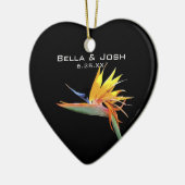 Vogel van Paradise Wedding Ornament (Links)