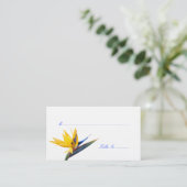 Vogel van Paradise Wedding Reception Escort Cards Plaatskaartje (Staand voorkant)