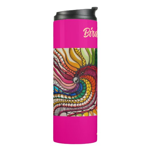 Vogel van trots 2025 thermosbeker (Gedraaid links)