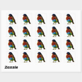 vogel vierkante sticker (Vel)