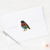 vogel vierkante sticker (Envelop)
