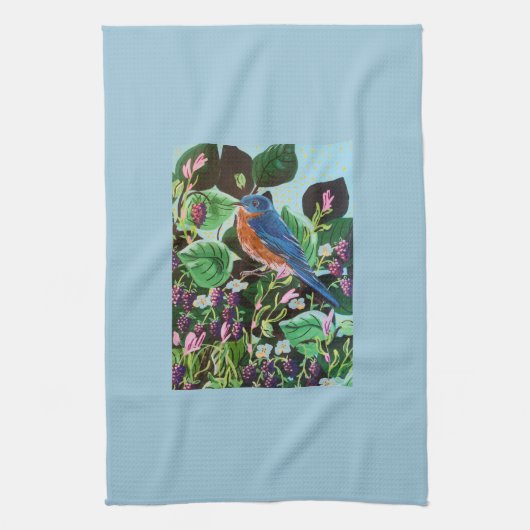 Vogel, vogels en meer vogels! theedoek (Verticaal)