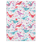 Vogel Waterverf Floral Boho Klembord (Achterkant)