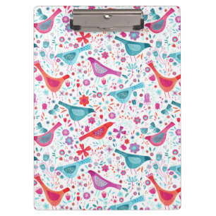 Vogel Waterverf Floral Boho Klembord