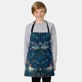  vogel William Morris florale kunst Schort (Gedragen)