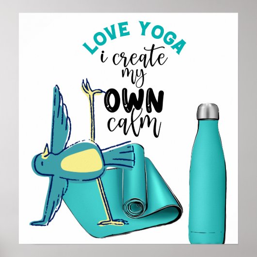 Vogel Yoga Quotes Poster (Voorkant)