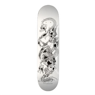 vogelaanval skateboard