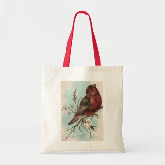  vogelafdrukken tote bag (Voorkant)