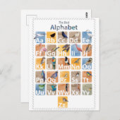 Vogelalfabet Briefkaart (Voorkant / Achterkant)