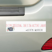Vogelarbeider bumper sticker (Op auto)