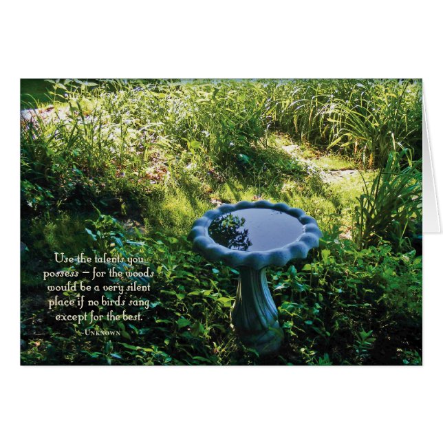 Vogelbad (Voorkant Horizontaal)