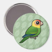 Vogelbare Carolina Parakeet Magneet (Voorkant / Achterkant)