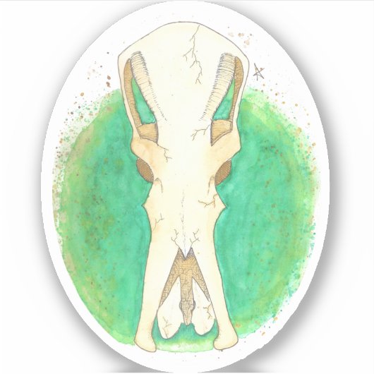 vogelbekdier sticker (Voorkant)