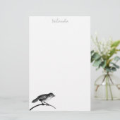Vogelbenodigdheden op maat briefpapier (Staand voorkant)