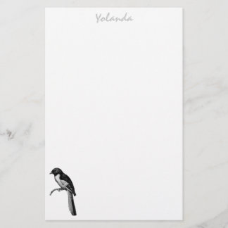 Vogelbenodigdheden op maat briefpapier