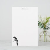 Vogelbenodigdheden op maat briefpapier (Staand voorkant)