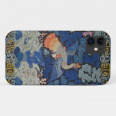 Vogelblauw Chinees borduurwerk  Case-Mate iPhone Case (Achterkant (horizontaal))