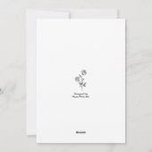 Vogelbloem, juni, Rozen, Honeysuckle Feestdagenkaart (Achterkant)