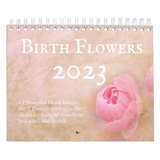 vogelbloemen 12 maanden kalender (Hoes)