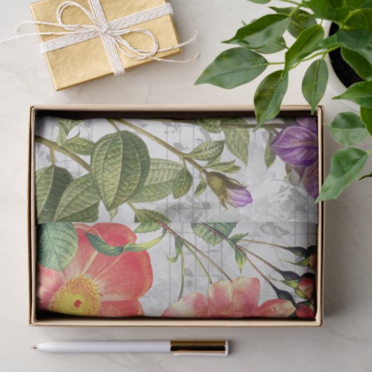  vogelbloemen Butterflies Music, ontkoppeling Tissuepapier (Geschenk)