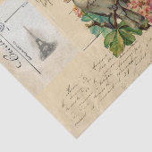 vogelbloemen Franse Briefkaarten Weefselpapier Tissuepapier (Detail)