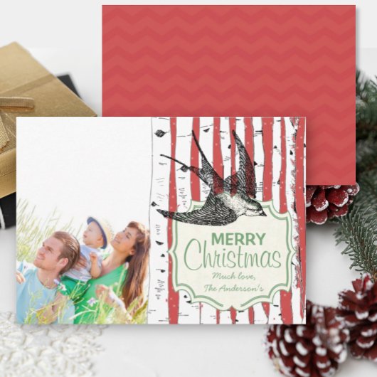 vogelboom - kerstkaart