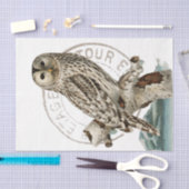  vogelboom ontkoppelen Franse poststempel Tissuepapier (Craft)