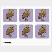 Vogelboomkorren Vierkante Sticker (Vel)