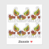 Vogelborte Sticker (Vel)