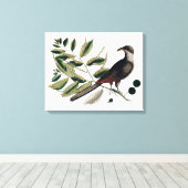 vogelbotanisch canvas afdruk (Insitu (Houten vloer))