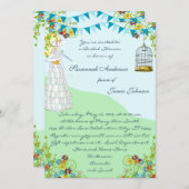 Vogelbundeltuiningsuitnodigingen Kaart (Voorkant / Achterkant)