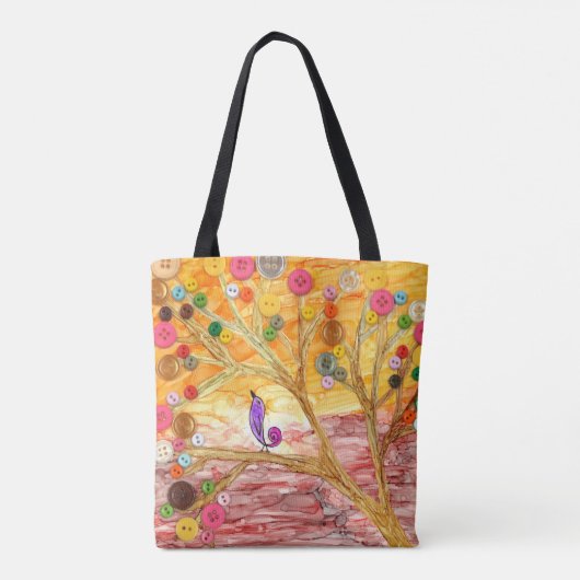 VogelCanvas tas (Achterkant)