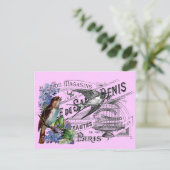  vogelcollage briefkaart (Staand voorkant)