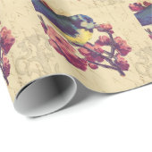  vogelcollage cadeaupapier (Rol Hoek)