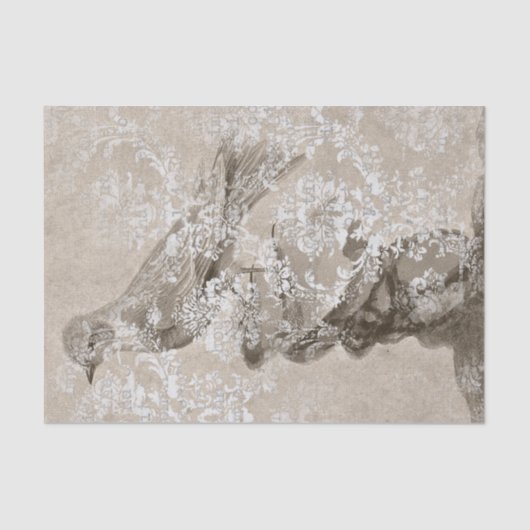  vogelcollage tissuepapier (Voorkant)