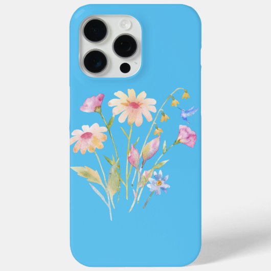 Vogeldieren en wilde bloemen Case-Mate iPhone case (Achterkant)