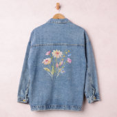 Vogeldieren en wilde bloemen denim jacket (Hangar)