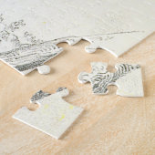 Vogeldraai op een Branch Puzzle Legpuzzel (Zijkant)