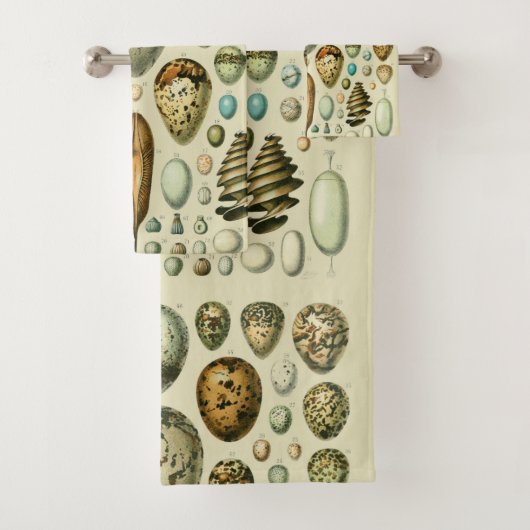  vogeleieren Franse viseieren Bad Handdoek (Insitu)