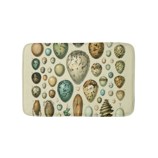vogeleieren Franse viseieren Badmat (Voorkant)