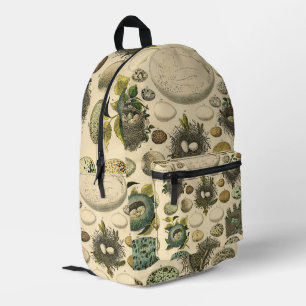 vogeleieren met nestkunst bedrukte rugzak