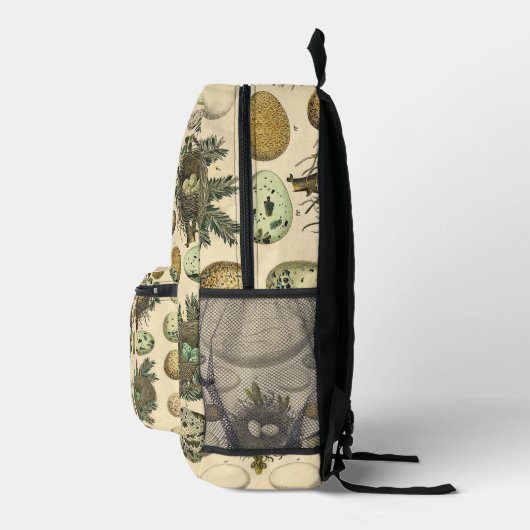 vogeleieren met nestkunst bedrukte rugzak (Rechts)