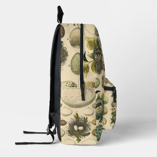 vogeleieren met nestkunst bedrukte rugzak (Links)