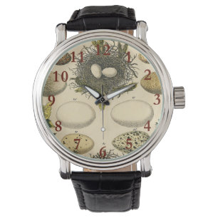  vogeleieren met nestkunst horloge