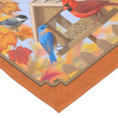 Vogelfeeder Gathering Najaar Sinaasappel Medium Tafelloper (Hoek)